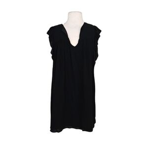 BB Dakota Black Flutter Sleeve Gauze Mini Dress